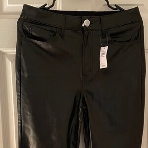 Gap Faux Leather pants-29R Black-NWT